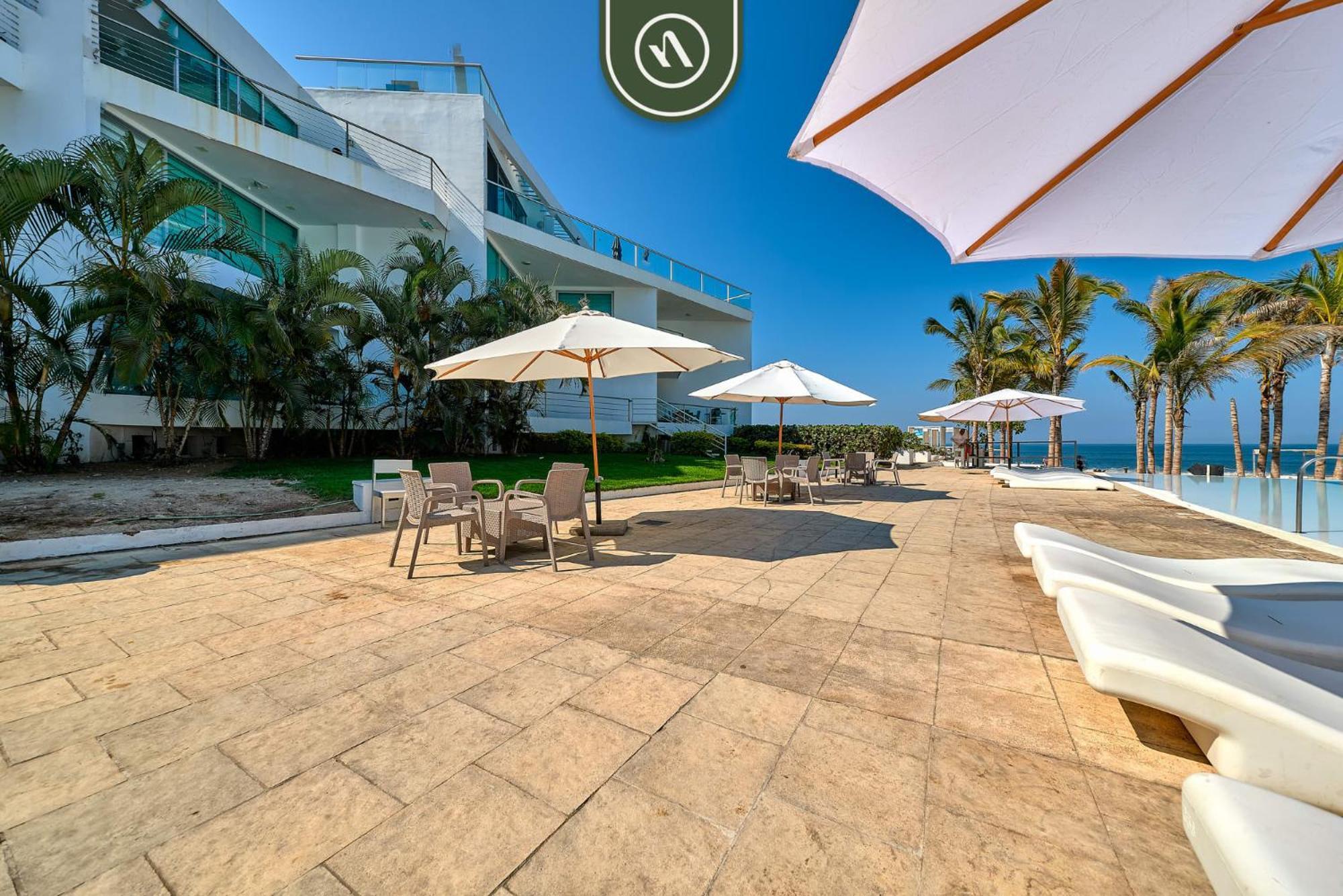 Oceanview 2 Bedroom Condo - Beachclub - Pool - Ocean Bucerías Buitenkant foto